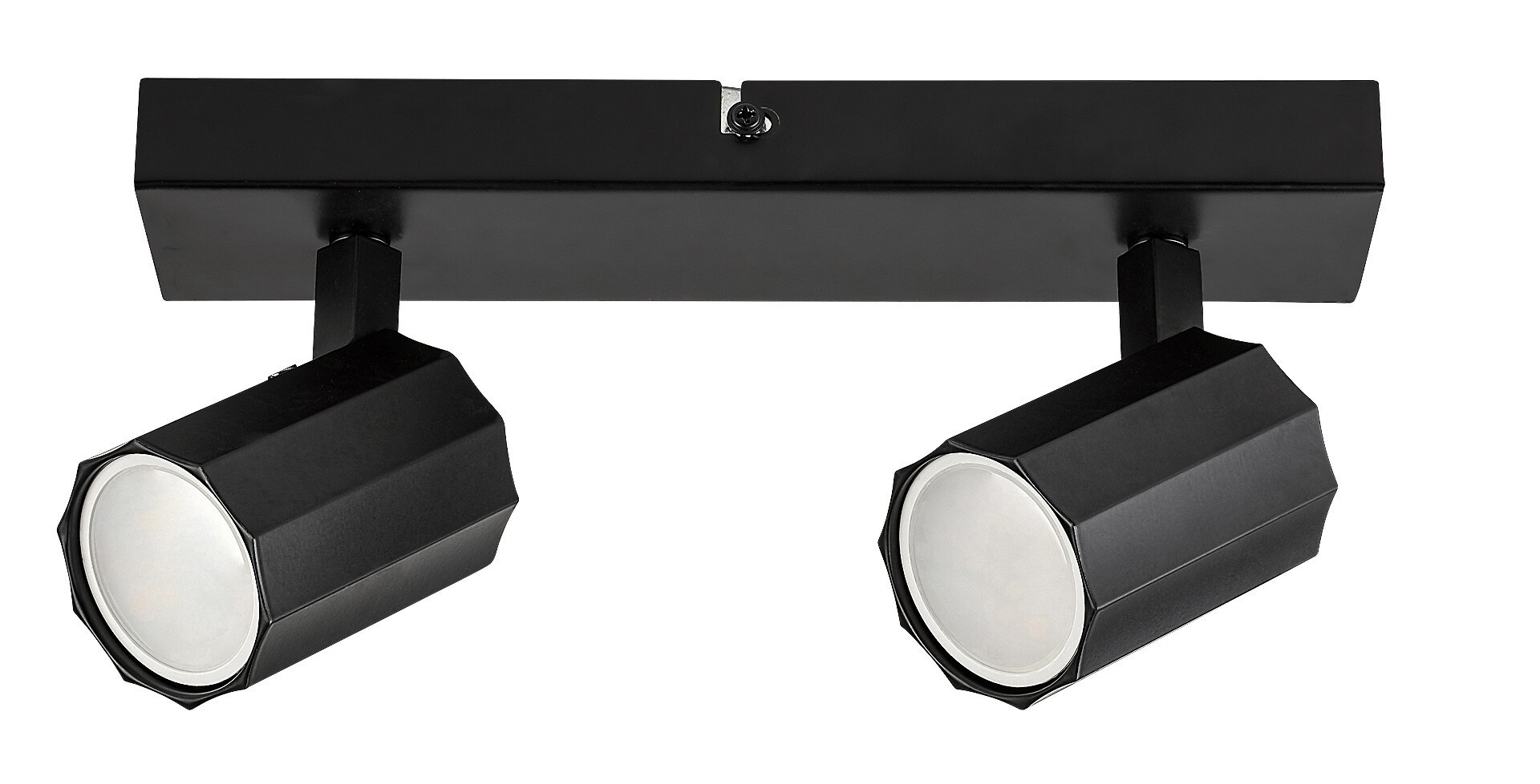 Spot listwa czarny matowy ROGELIO 2xGU10x5W wym:12,5x26x5cm IP20 Rabalux