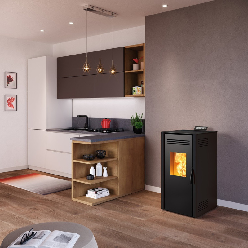 Poêle à pellets Vieste 7 Plus noir 7,3 kW INVICTA