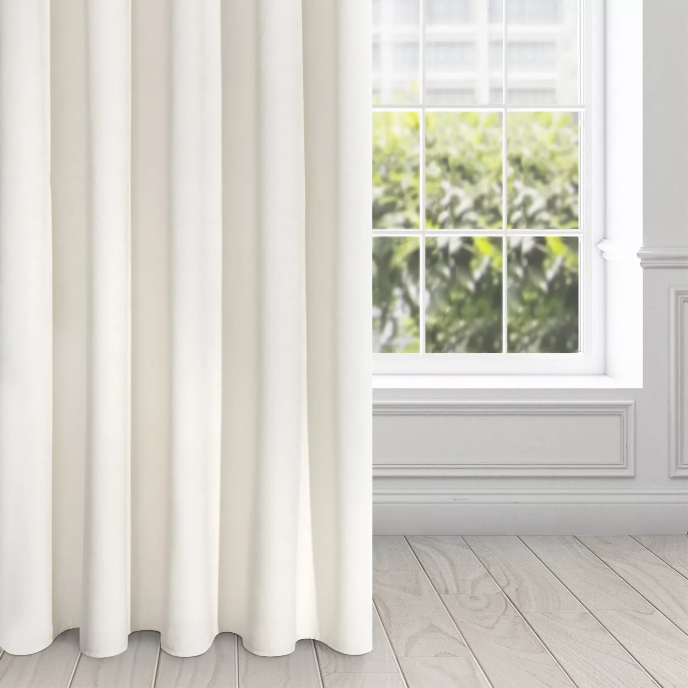 Zasłona kremowa z ekskluzywnego aksamitnego welwetu 290 g/m2 140x270 cm taśma - RIA - Diva Line