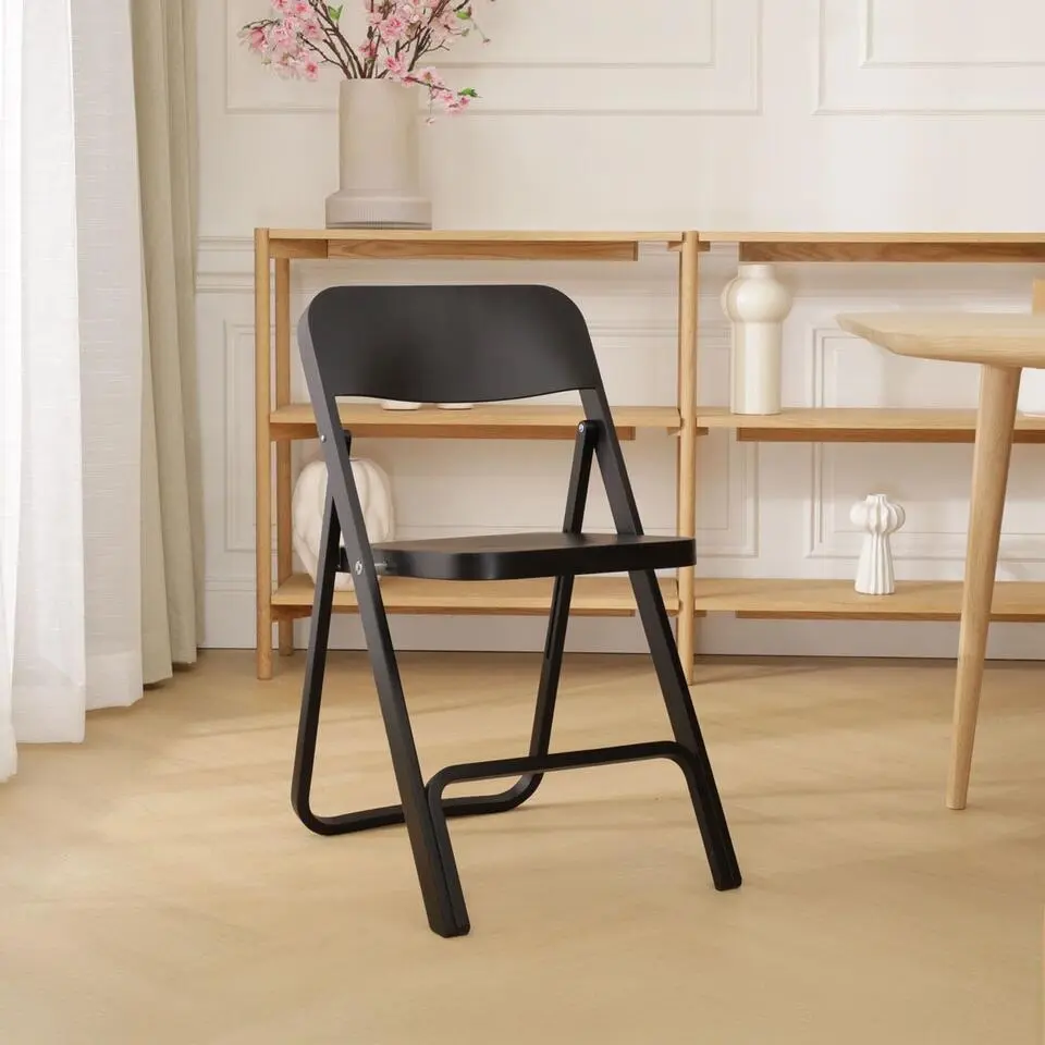 Fameg Flip Houten Klapstoel Zwart