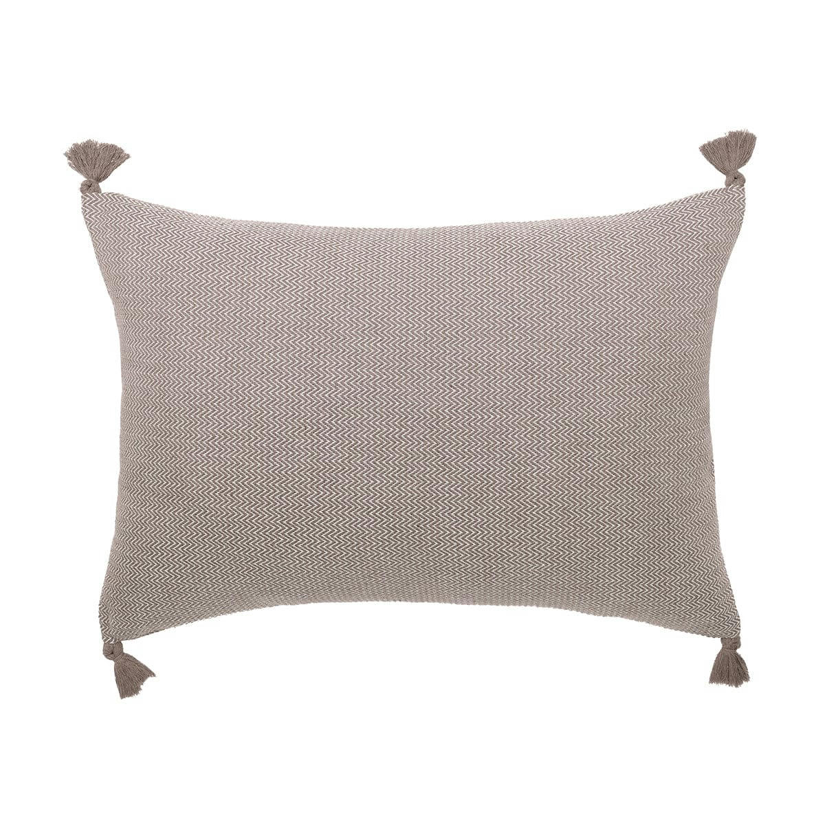 STOCKHOLM - Housse de coussin rectangle coton  60x40 taupe