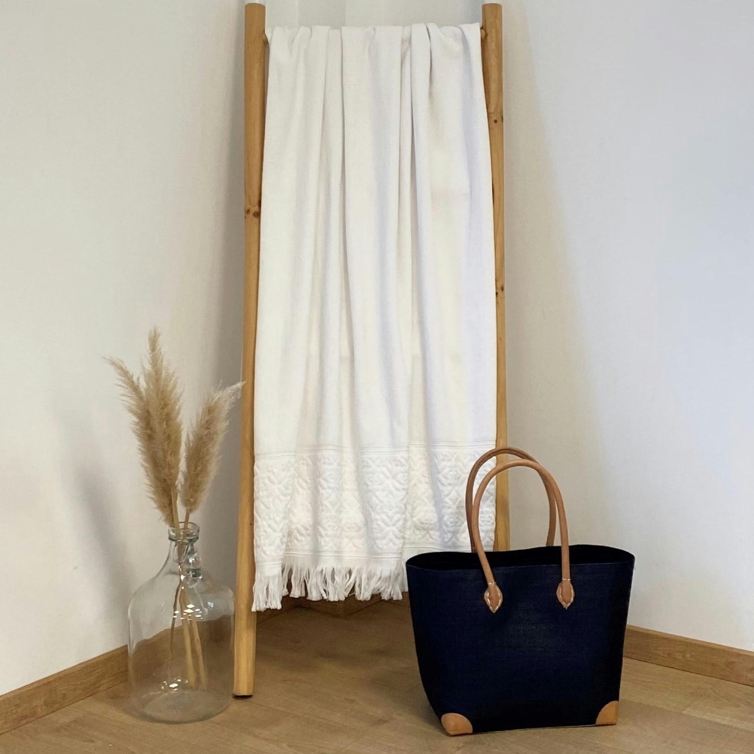 EPONGE VELOURS UNIE - Serviette de bain éponge velours 