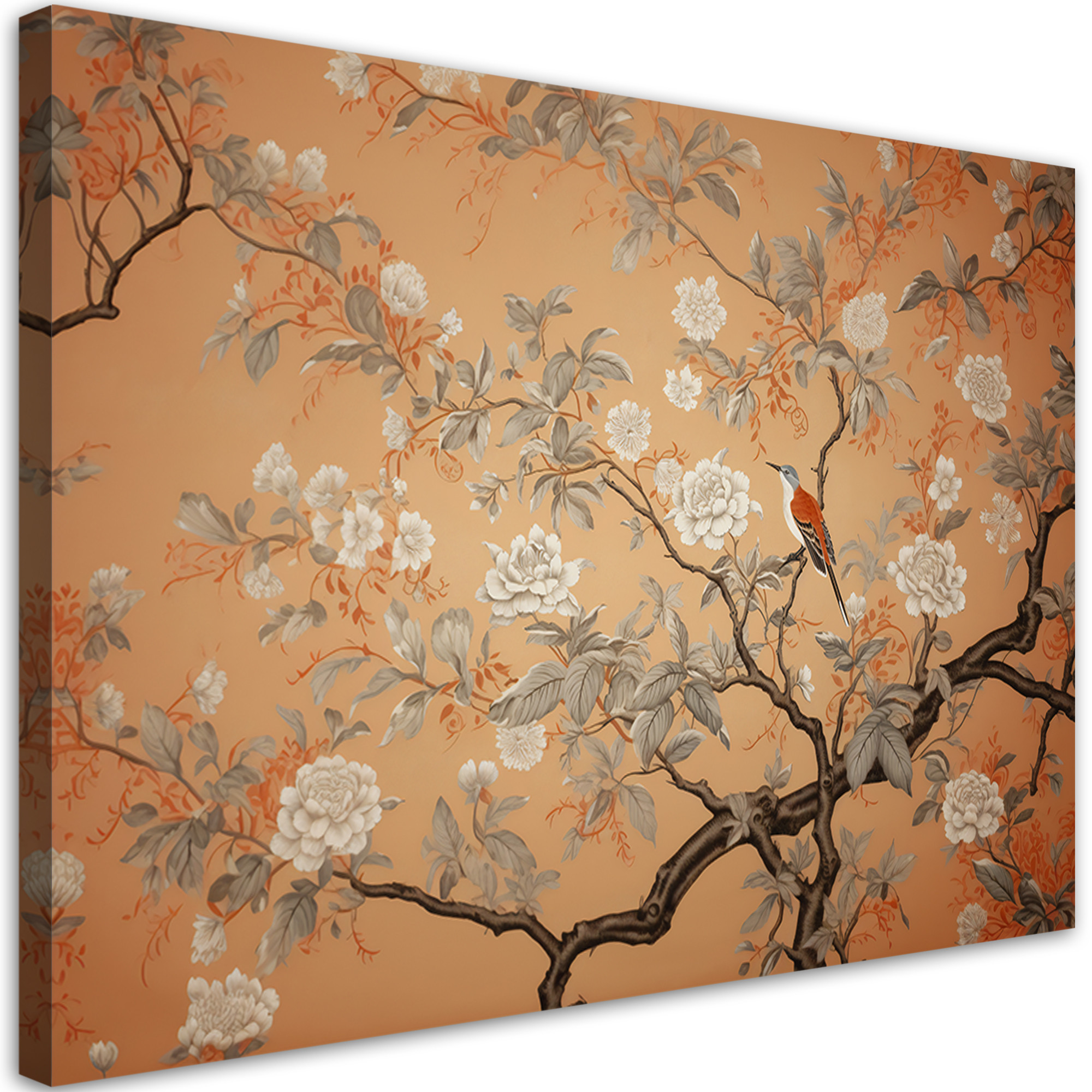 Feeby Obraz na płótnie, Ptak Drzewo Chinoiserie 60x40