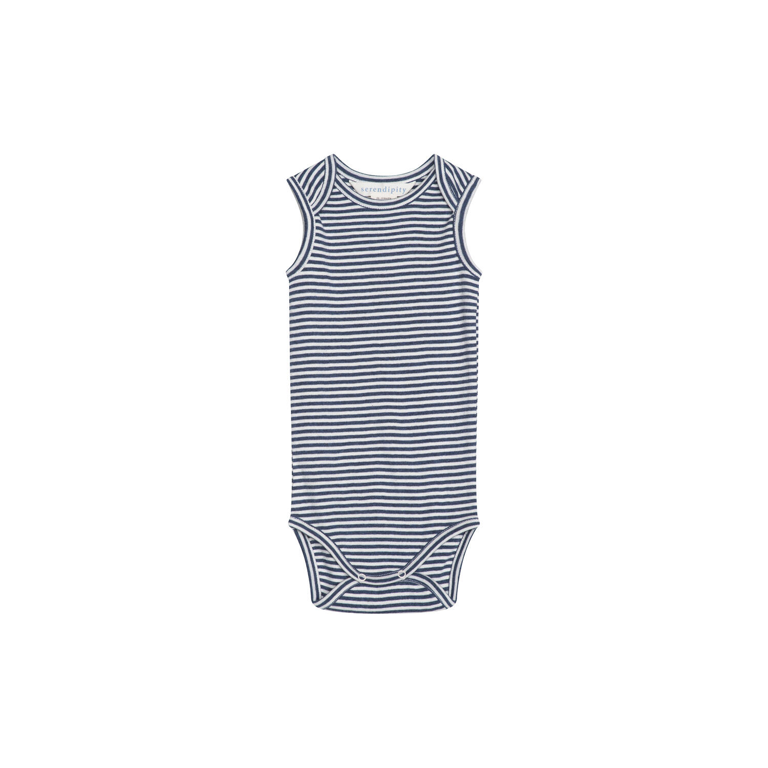 Baby Tank Stripe, navy/offwhite