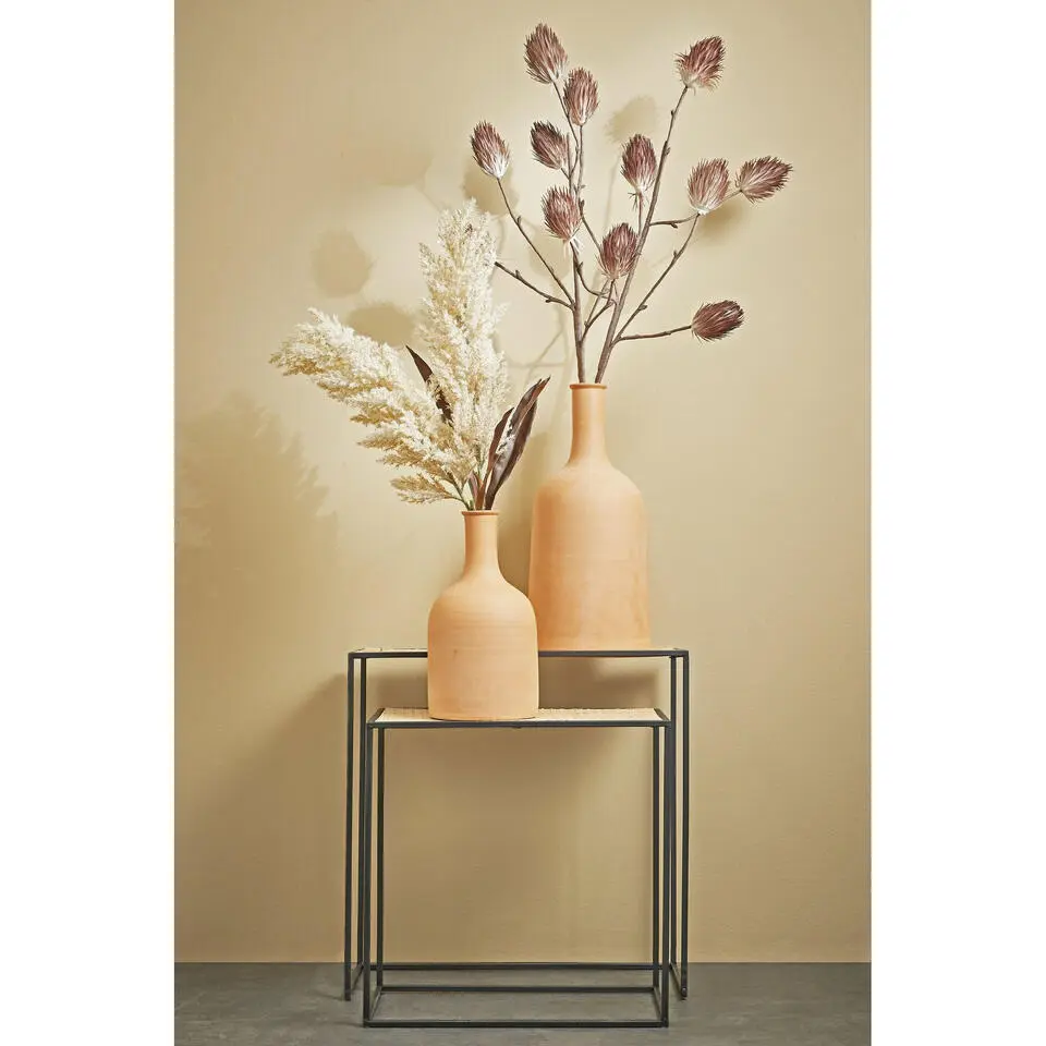 Mica Decorations pampasgras kunst pluim steel/tak - creme - 88 cm
