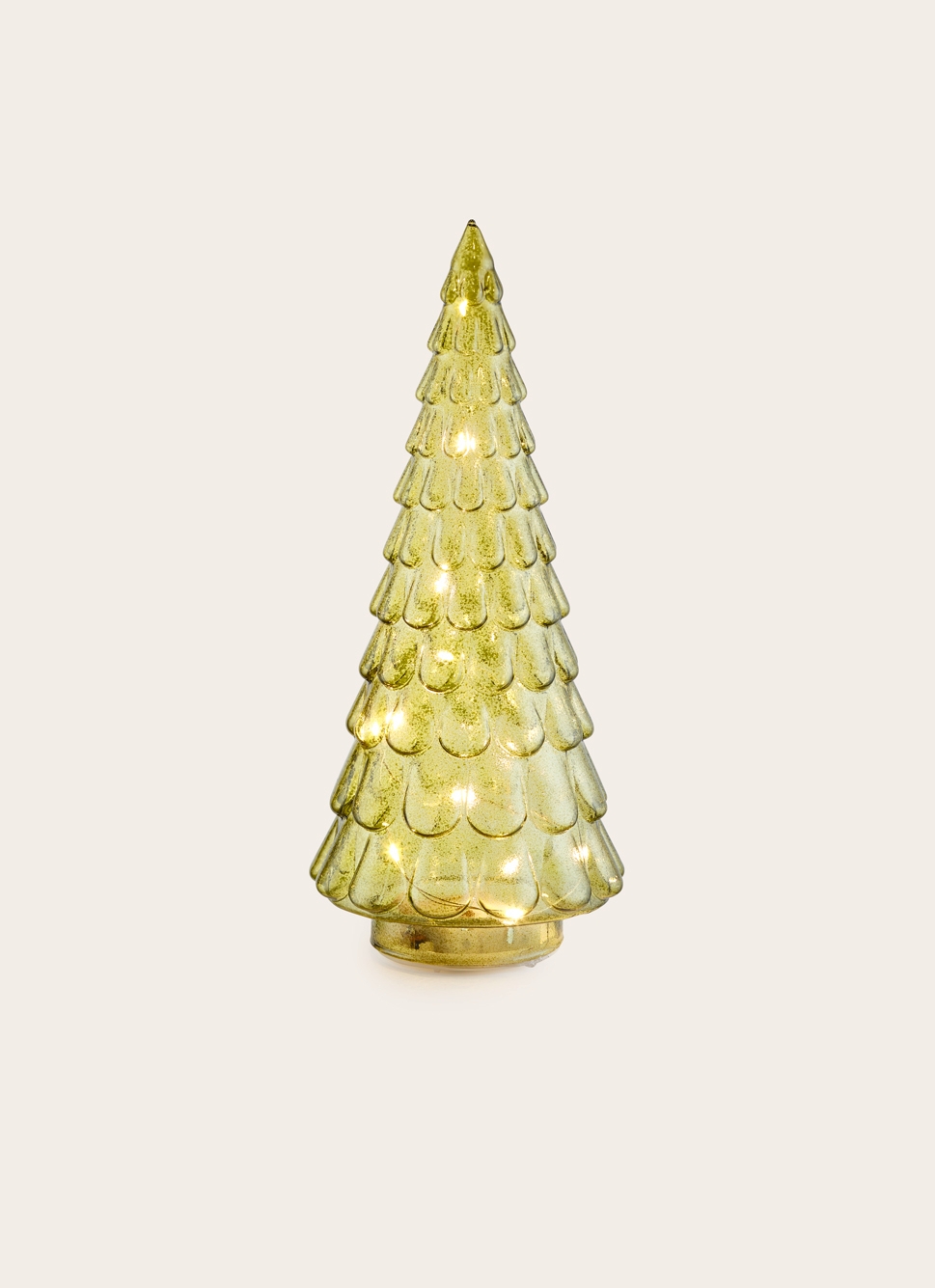 DÉCORATION DE NO&Euml;L SAPIN LUMINEUX EN VERREROMARIN