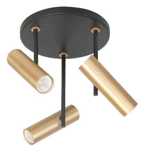 Highlight Highlight Spot Trend Zwart Goud Mini GU-10 Ø 35mm 3 Lichts