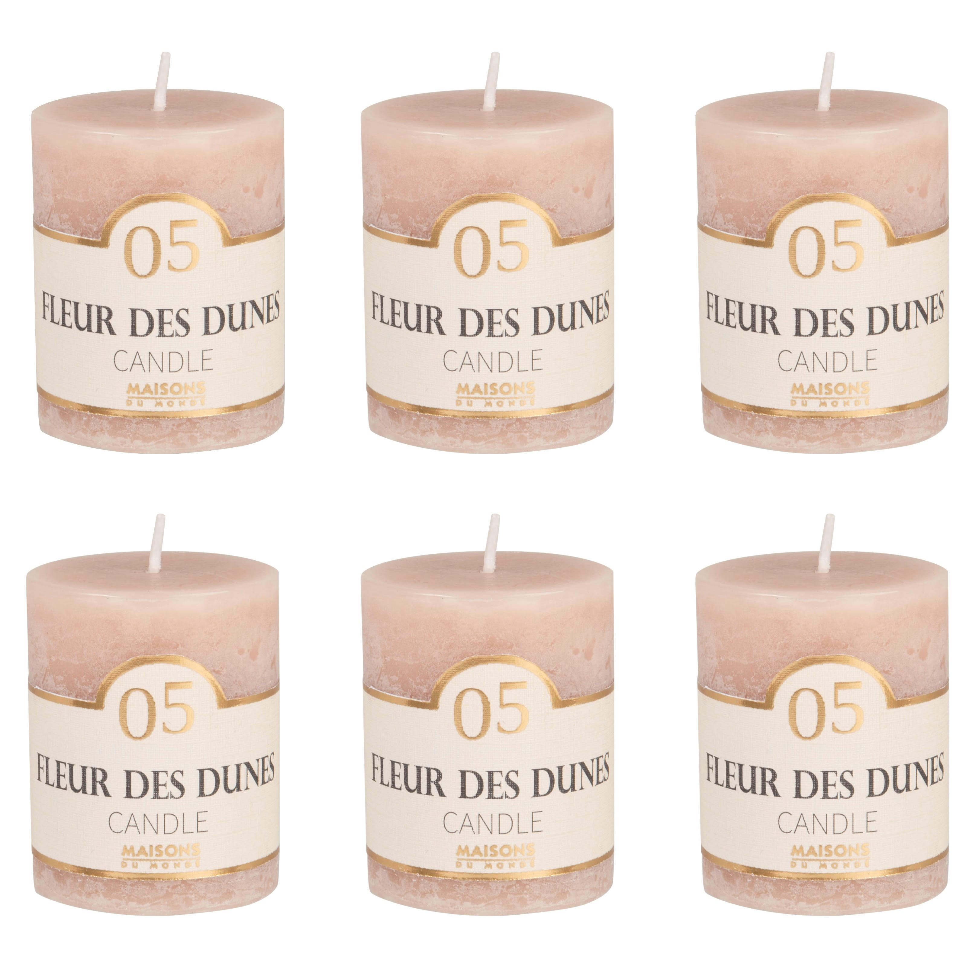 COLORAMA - Bougie parfumée rose H6, 75g