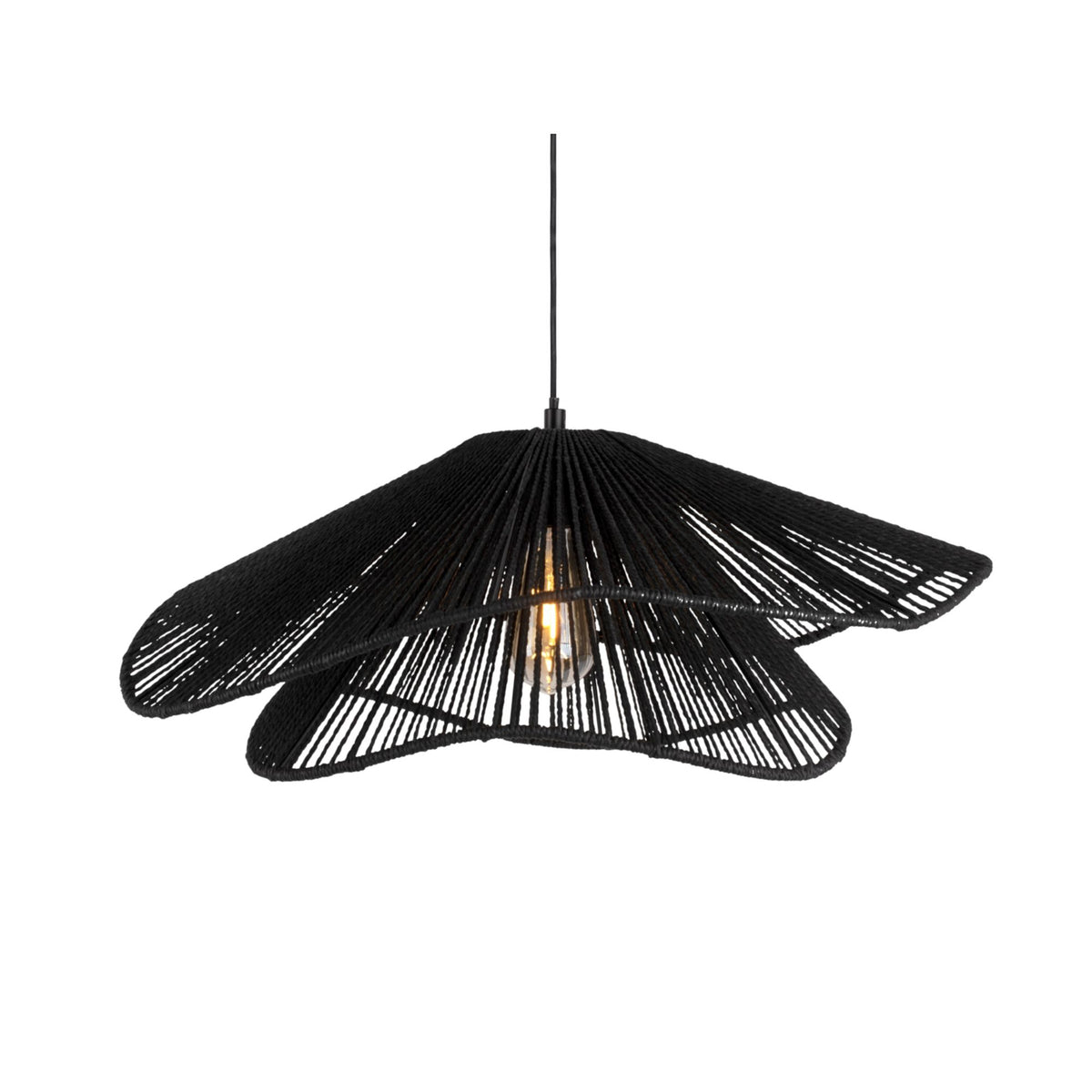 Leitmotiv hanglamp Sombra Double - zwart - 60x60x22.5cm