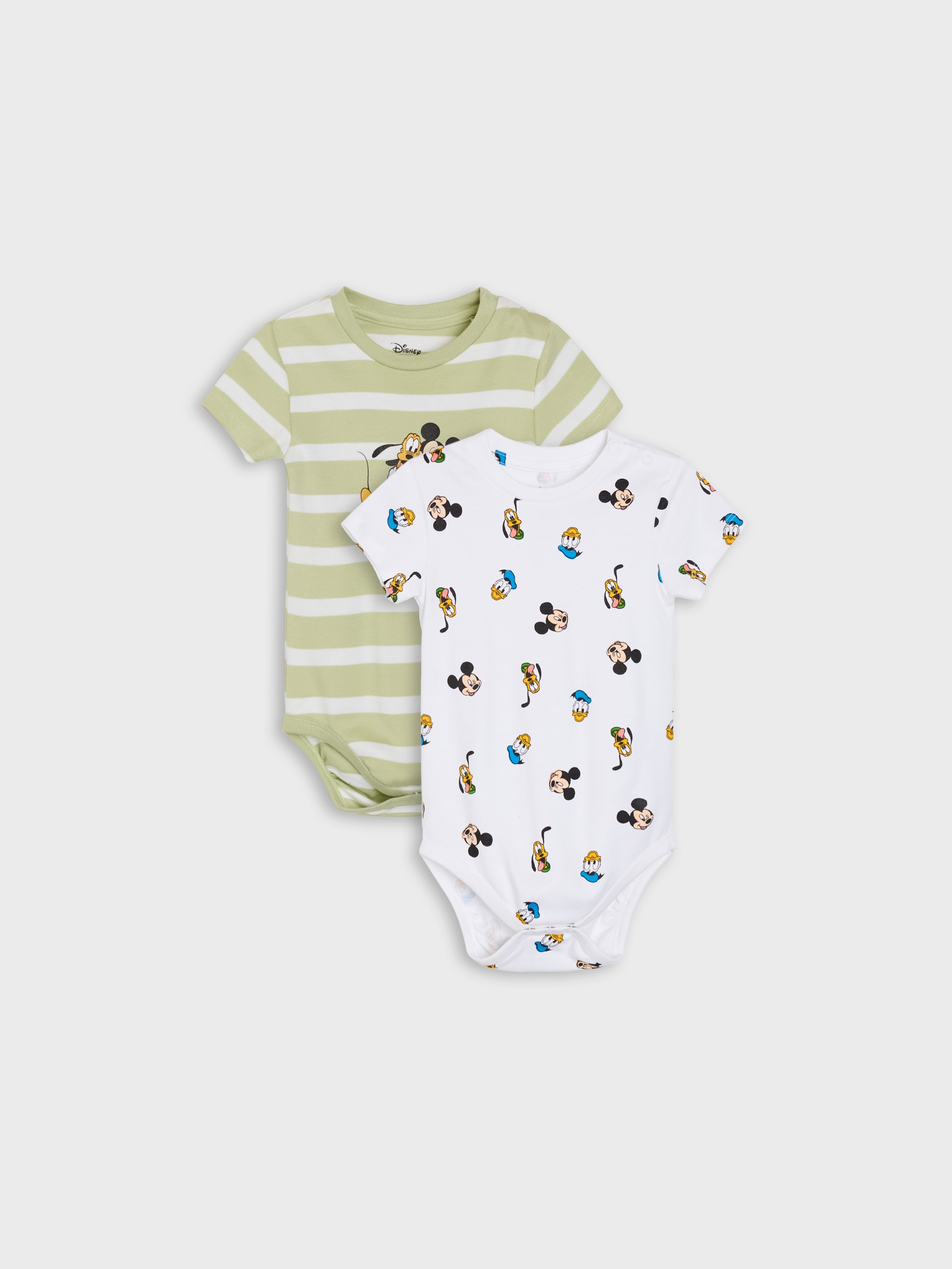 Bawełniane body z nadrukiem 2 pack Mickey and Donald