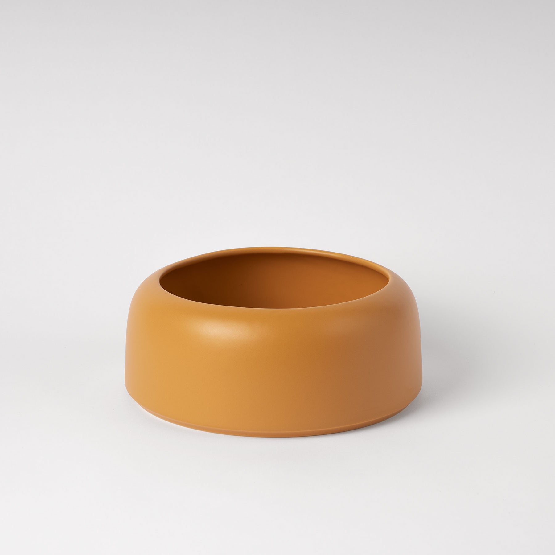 Mustard Rounded Rim Decorative Bowl
