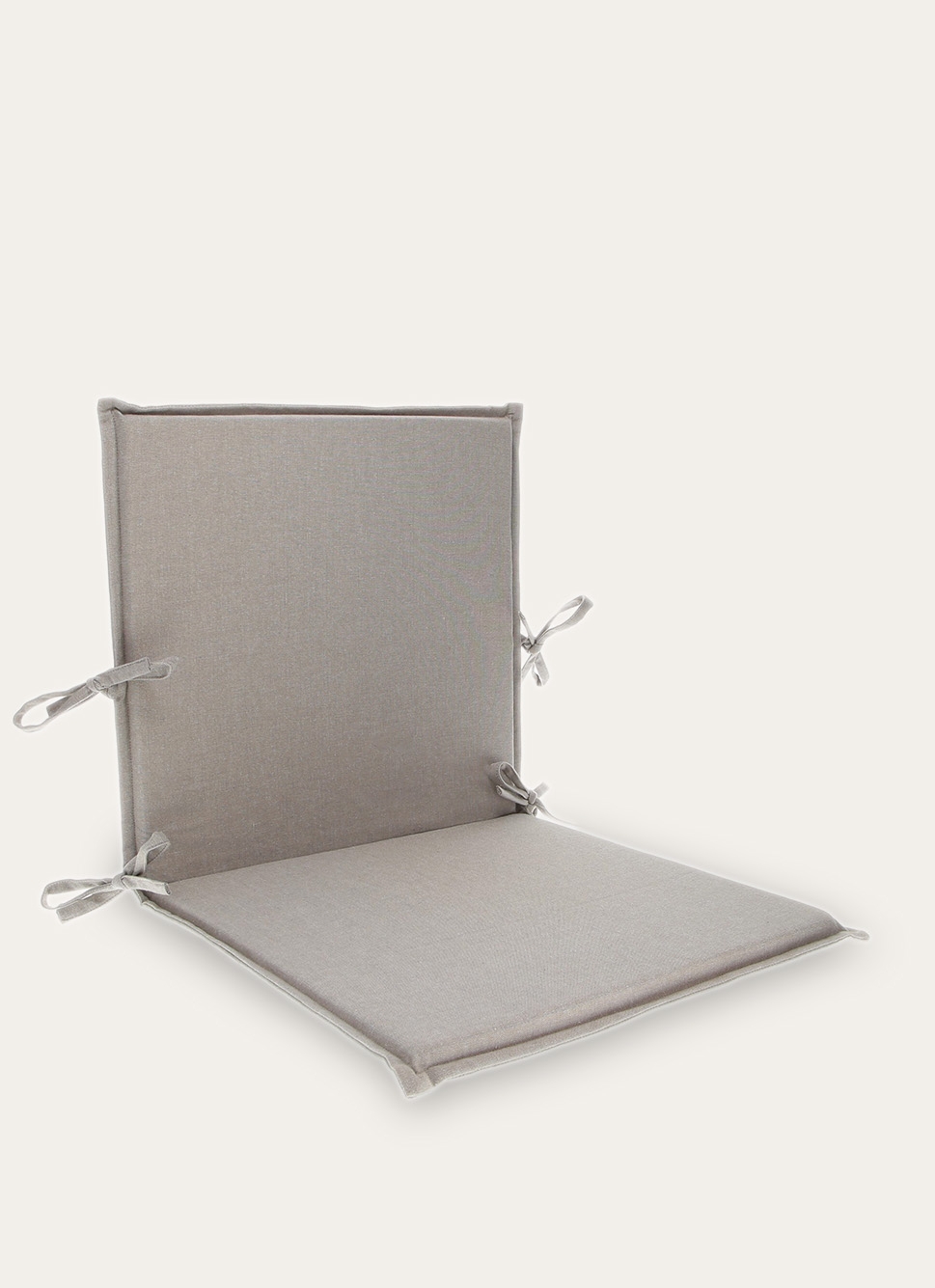 COUSSIN DE CHAISE EXTÉRIEUR AVEC DOSSIER GRIS CHINÉ