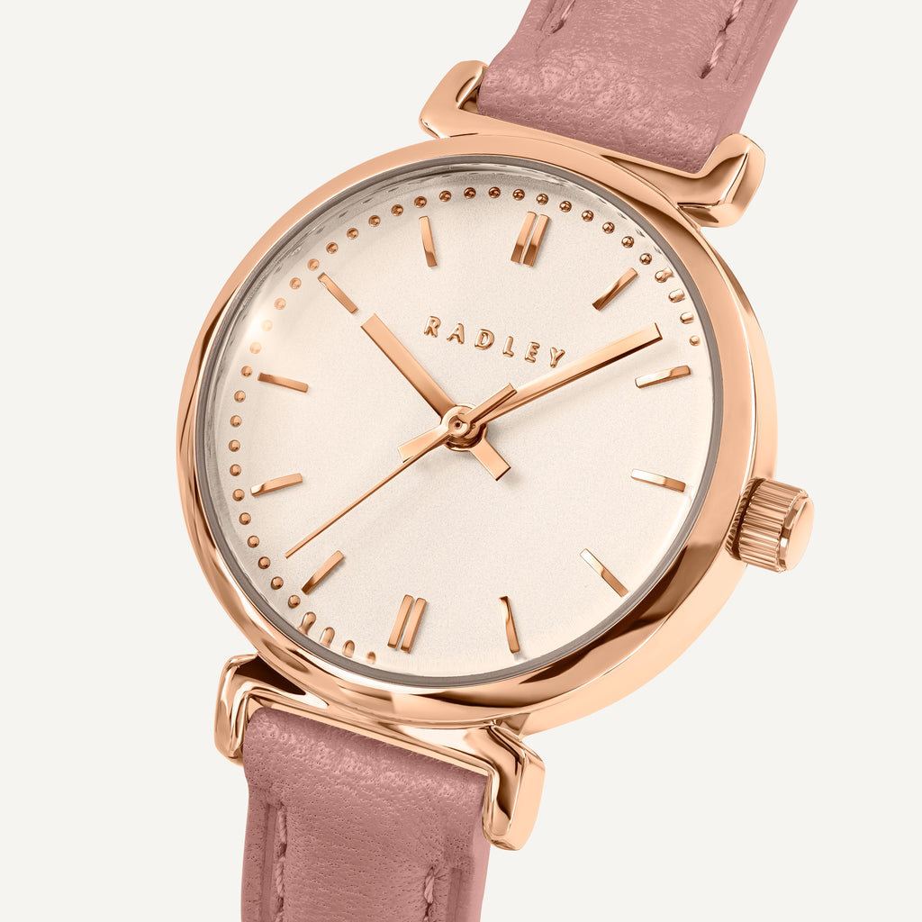 The Abbey - Mini T-Bar Leather Strap Watch