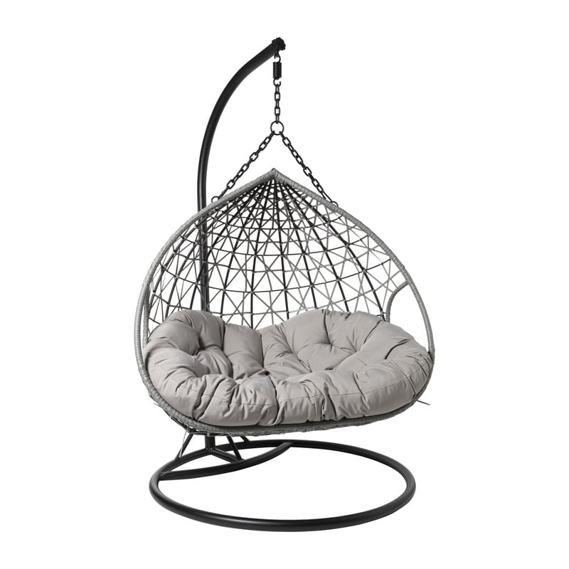 Hangstoel loveseat - grijs - &Oslash;120x200 cm