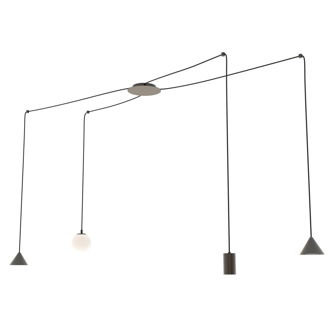 Lampa Wisząca Fuji 4 Black