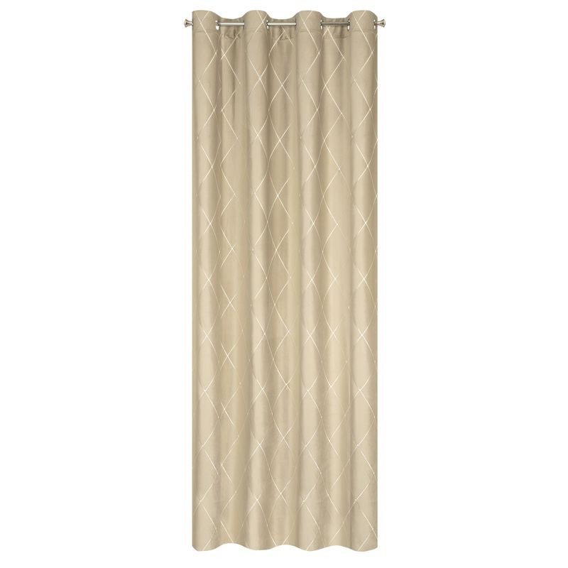 Zasłona 140x250 Margo beżowa welurowa gotowa na przelotkach Pierre Cardin