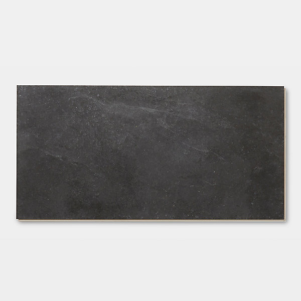 Dalle PVC clipsable Baila décor ardoise noire L.61 x l.30,5cm GoodHome