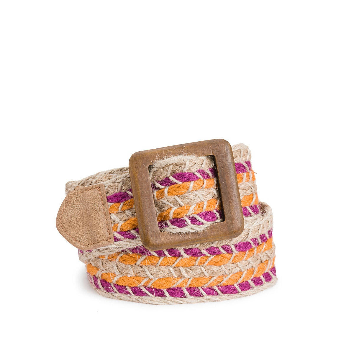 Ceinture jute multicolore