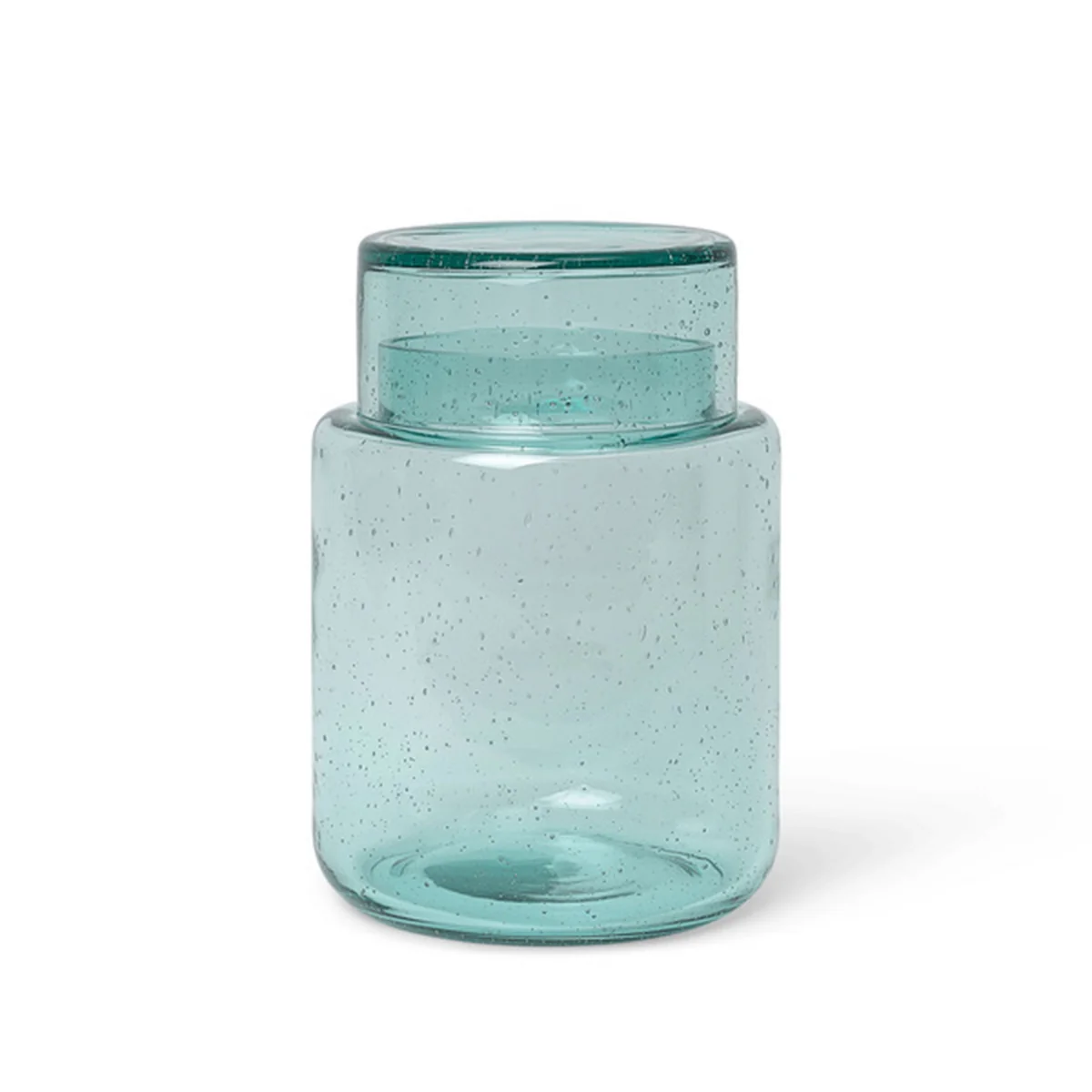 Ferm Living - Oli Glasbehälter, Ø 13,8 cm, grün