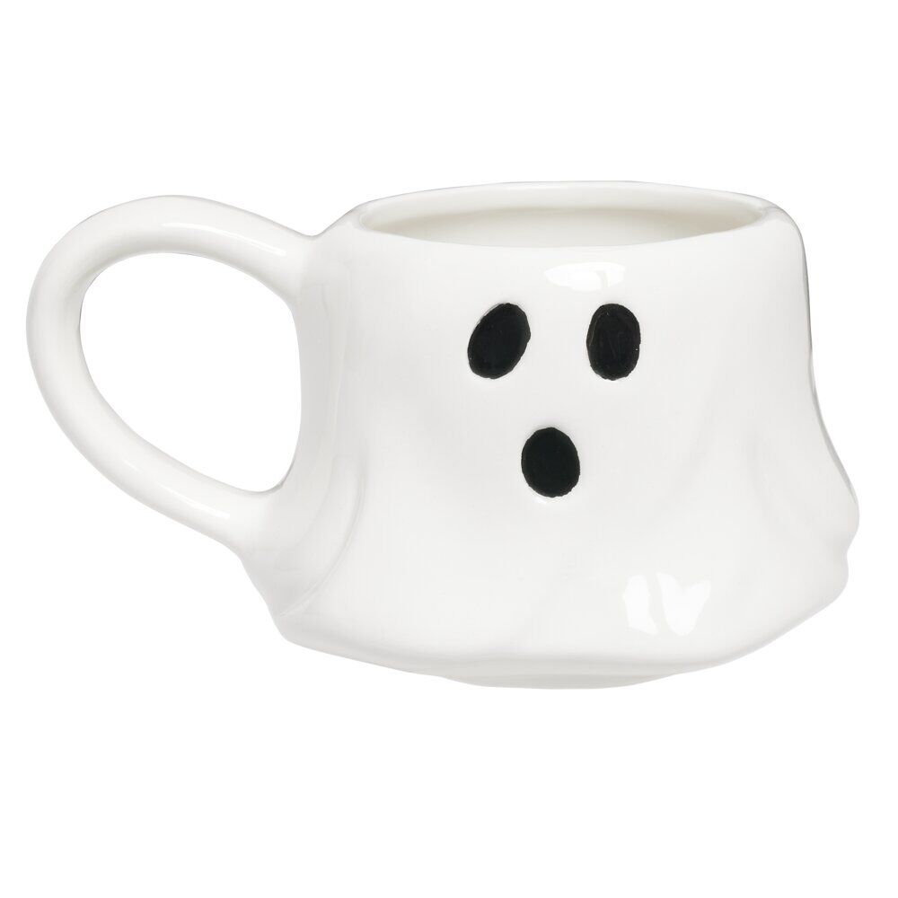 Mug Halloween forme fantôme dolomite blanc 400ml