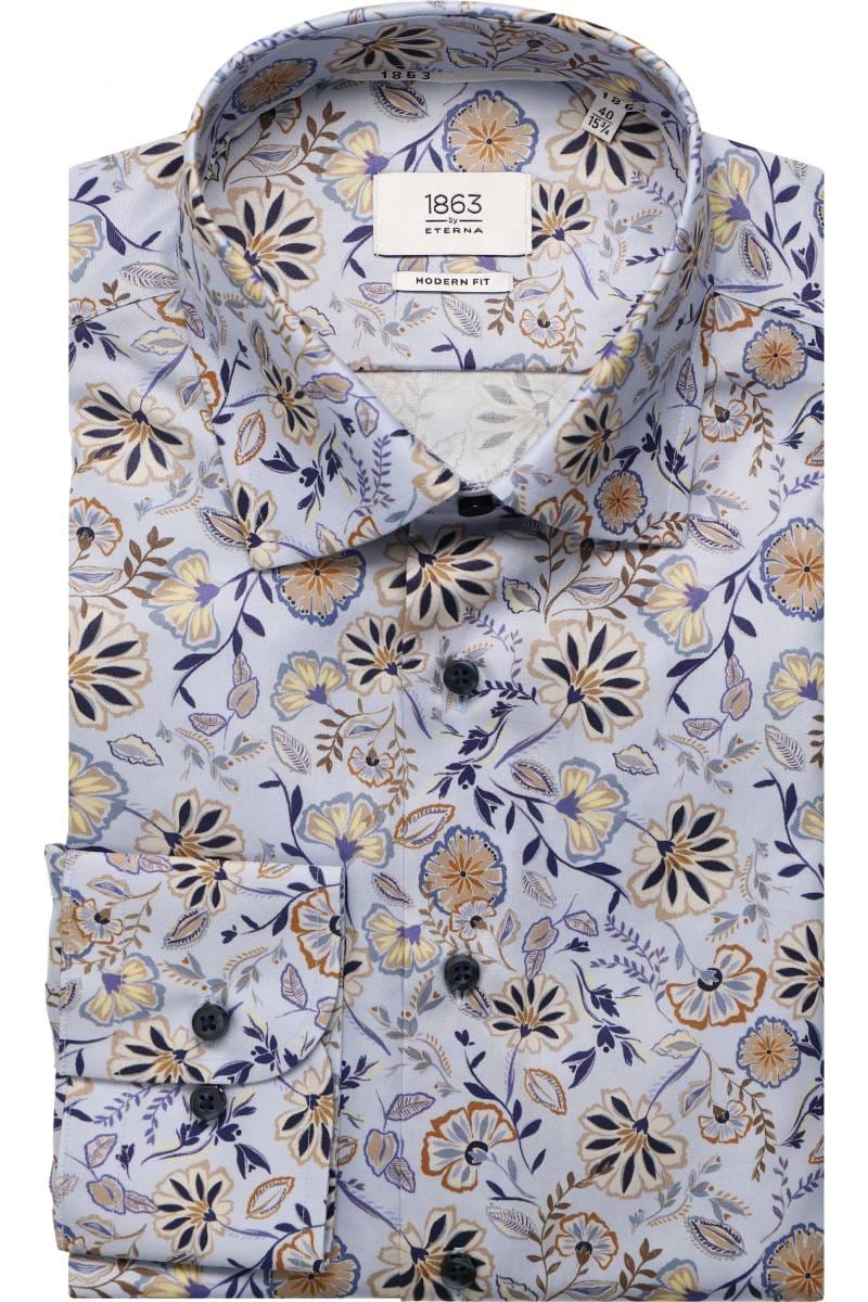 ETERNA 1863 Modern Fit Hemd himmelblau, Bedruckt