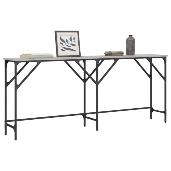 VidaXL Stolik konsolowy szary dąb sonoma