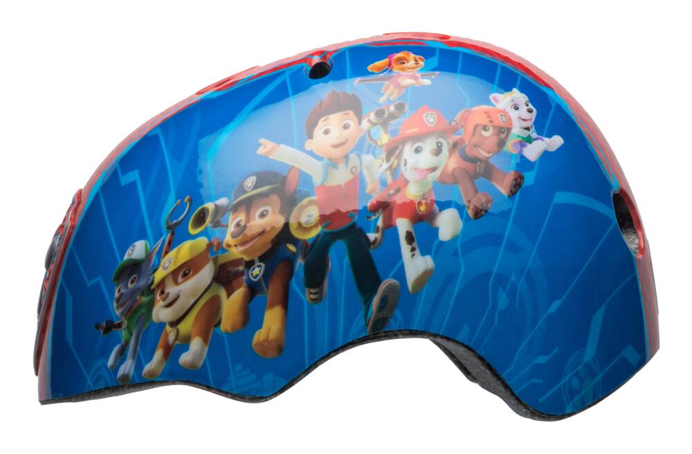 Paw Patrol Multi-Sport Kids' Bike Helmet w/Adjustable Straps, Blue/Red, Ages 5+