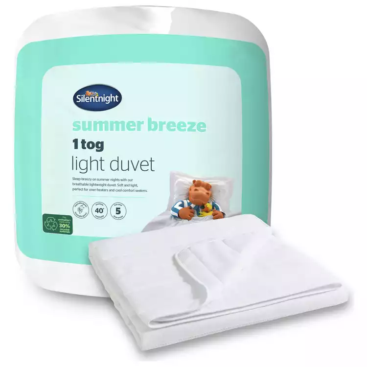 Silentnight Summer Breeze 1 Tog Duvet - Single