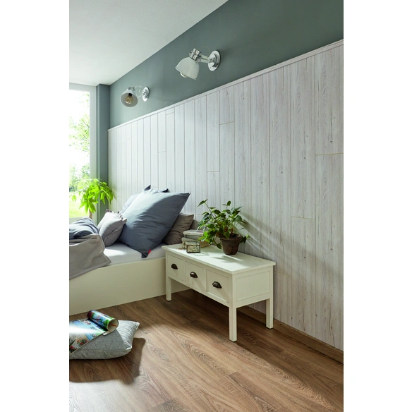 Wand- und Deckenpaneel »moderna logifino«, hellgrau, Holz, Stärke: 10 mm