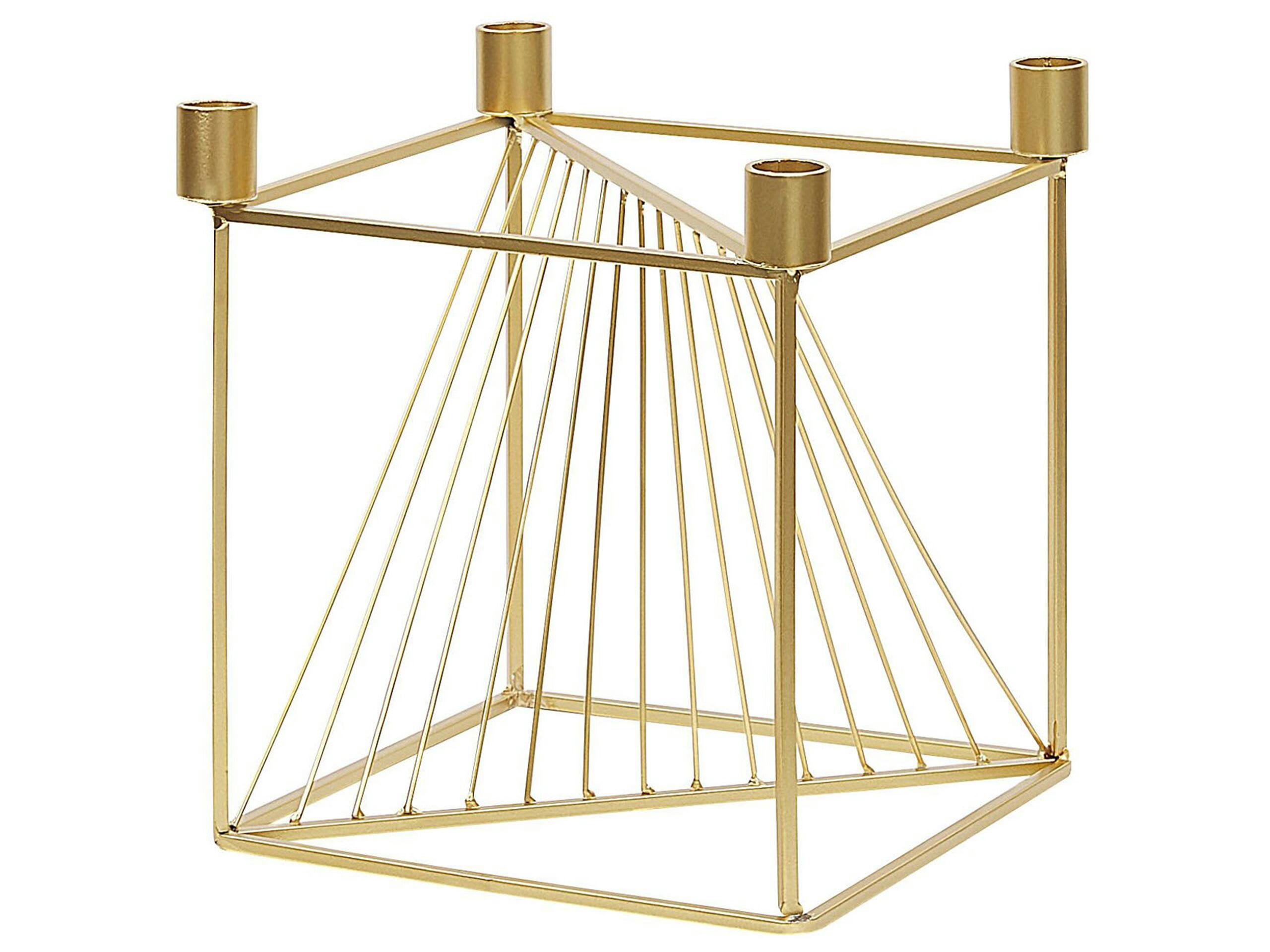 MINDORO - Bougeoir design doré 4 bougies