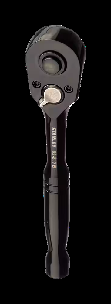 Stanley Professional Grade 1/4-in Drive Ratchet, Black Chrome