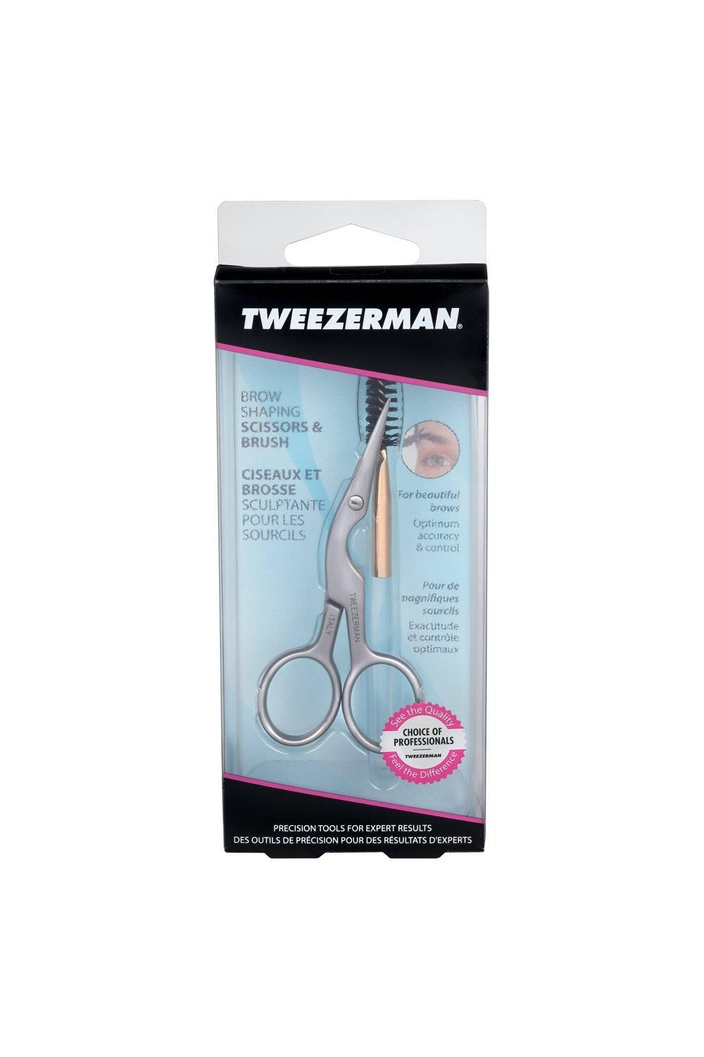 Tweezerman Brow Scissors & Brush