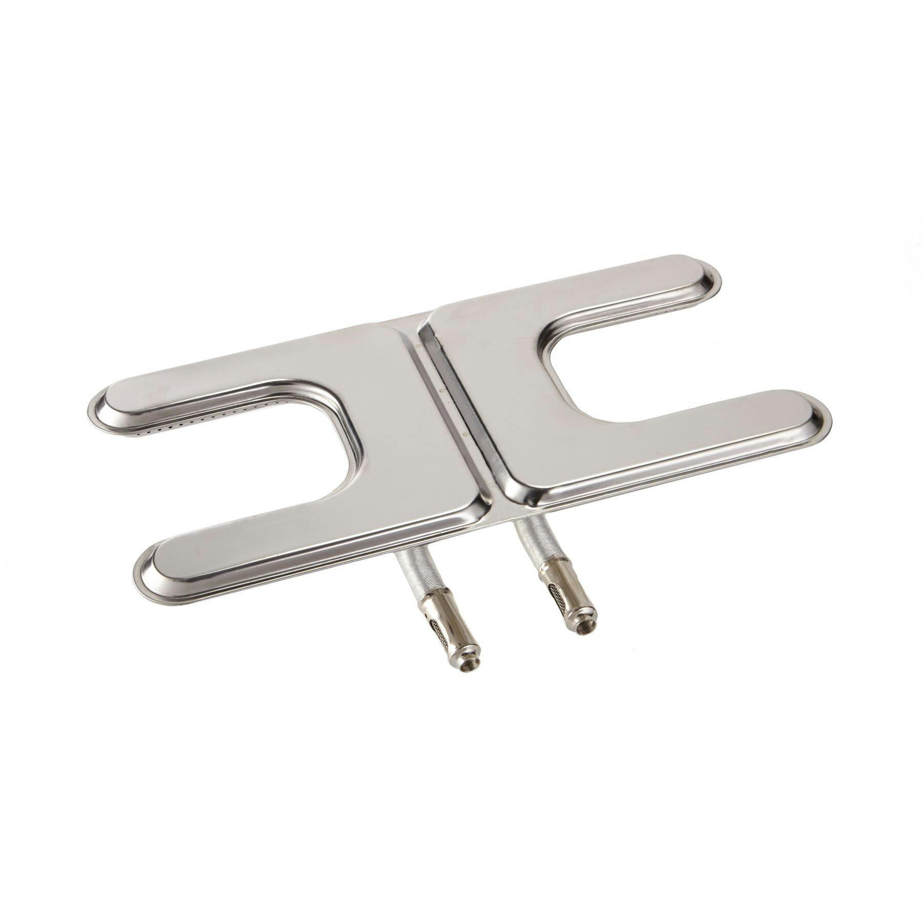 Universal Fit Stainless Steel BBQ H Burner Replacement, Small, 15 ¾ x 8-in
