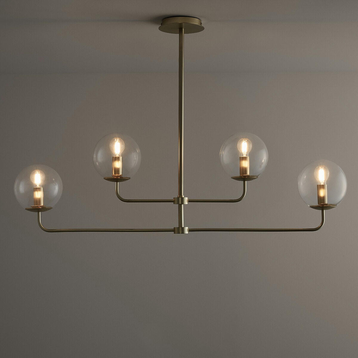 Suspension laiton et verre, Moricio