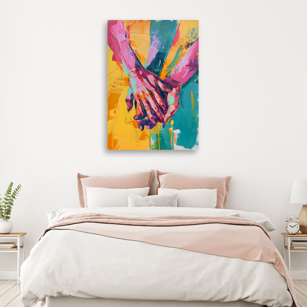 Feeby Obraz na płótnie, Dotyk Miłość Romantyczny 40x60