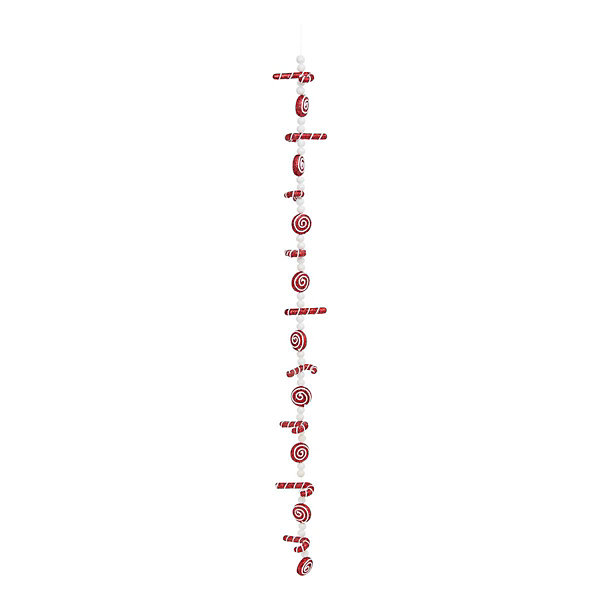 Guirlande polystyrène bonnet et sucre d'orge l.1,8m rouge - Atmosphera