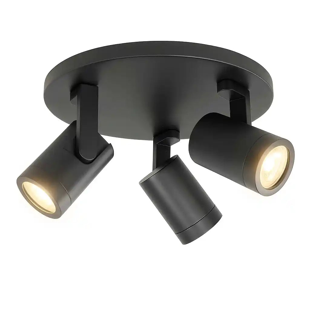 Highlight spot HALO - 3 lichts - 25 x 15  cm - zwart