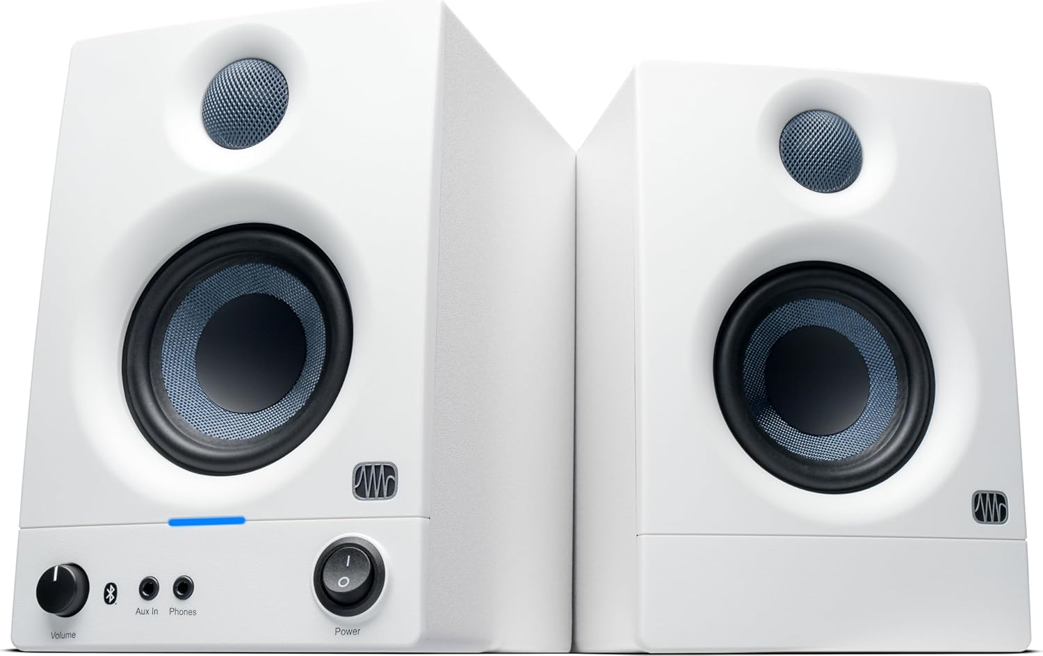 PreSonus Eris 3.5BT Studio Monitors, Pair — 3.5 Inch Powered Speakers, Bookshelf Speakers, Stereo, Desktop Computer, Near Field Music Production, Audio Mixing Recording