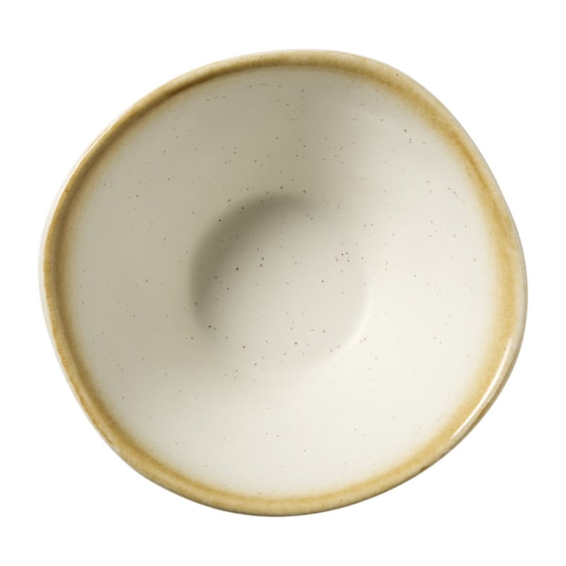 Schaaltje groot olivo - wit - &Oslash;15.5x7.5 cm