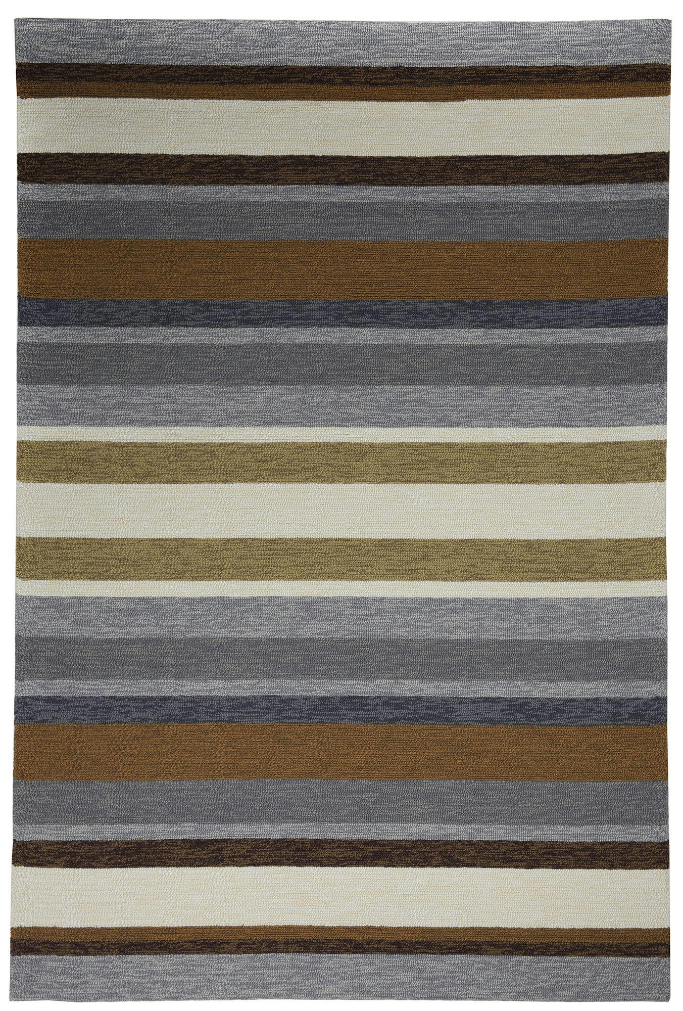 ROSETTA - Tapis d'extérieur outdoor en polyester Marron multicolore 190x290 cm