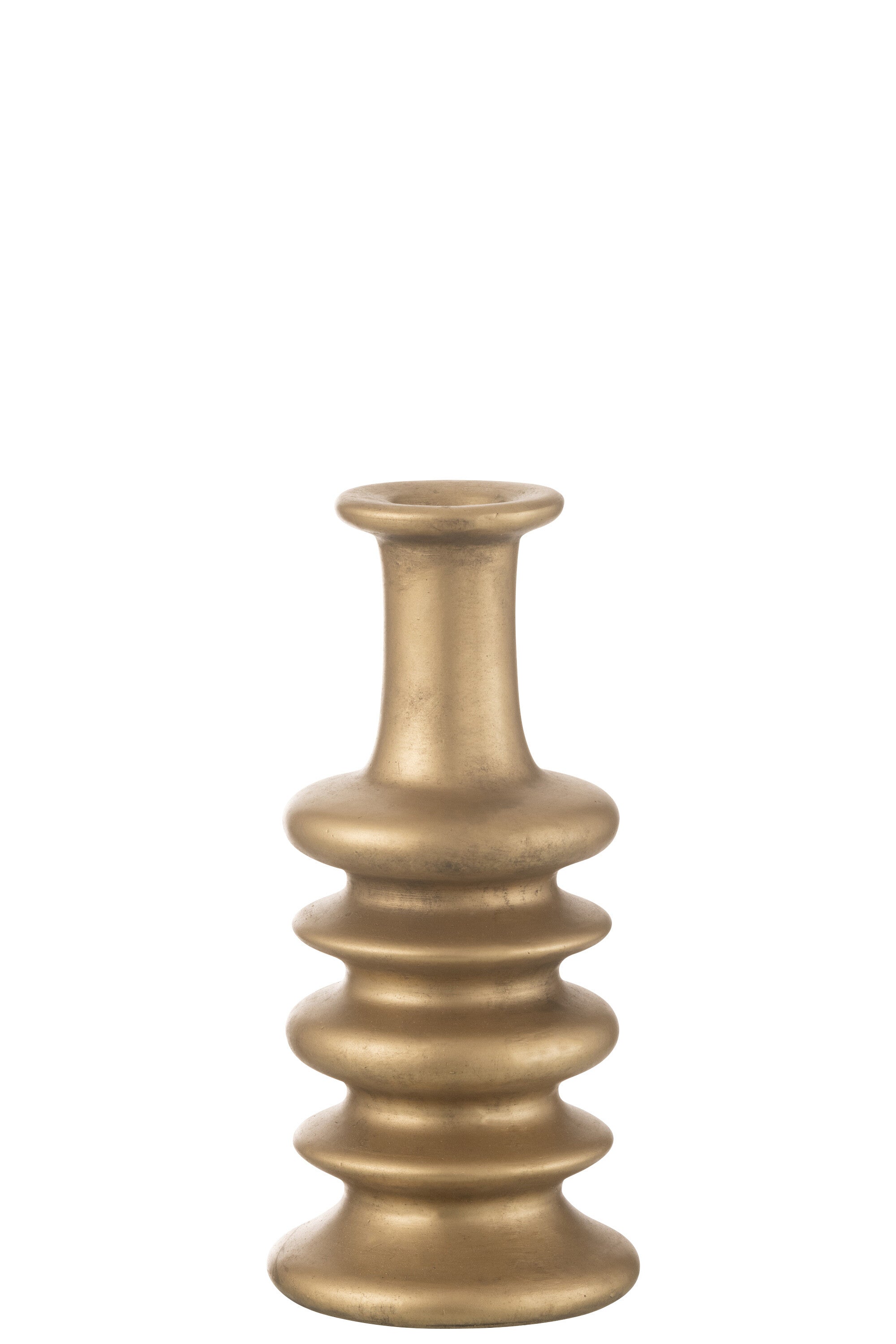 J-Line vaas Nebu Wijd - keramiek - goud - 38 cm hoog