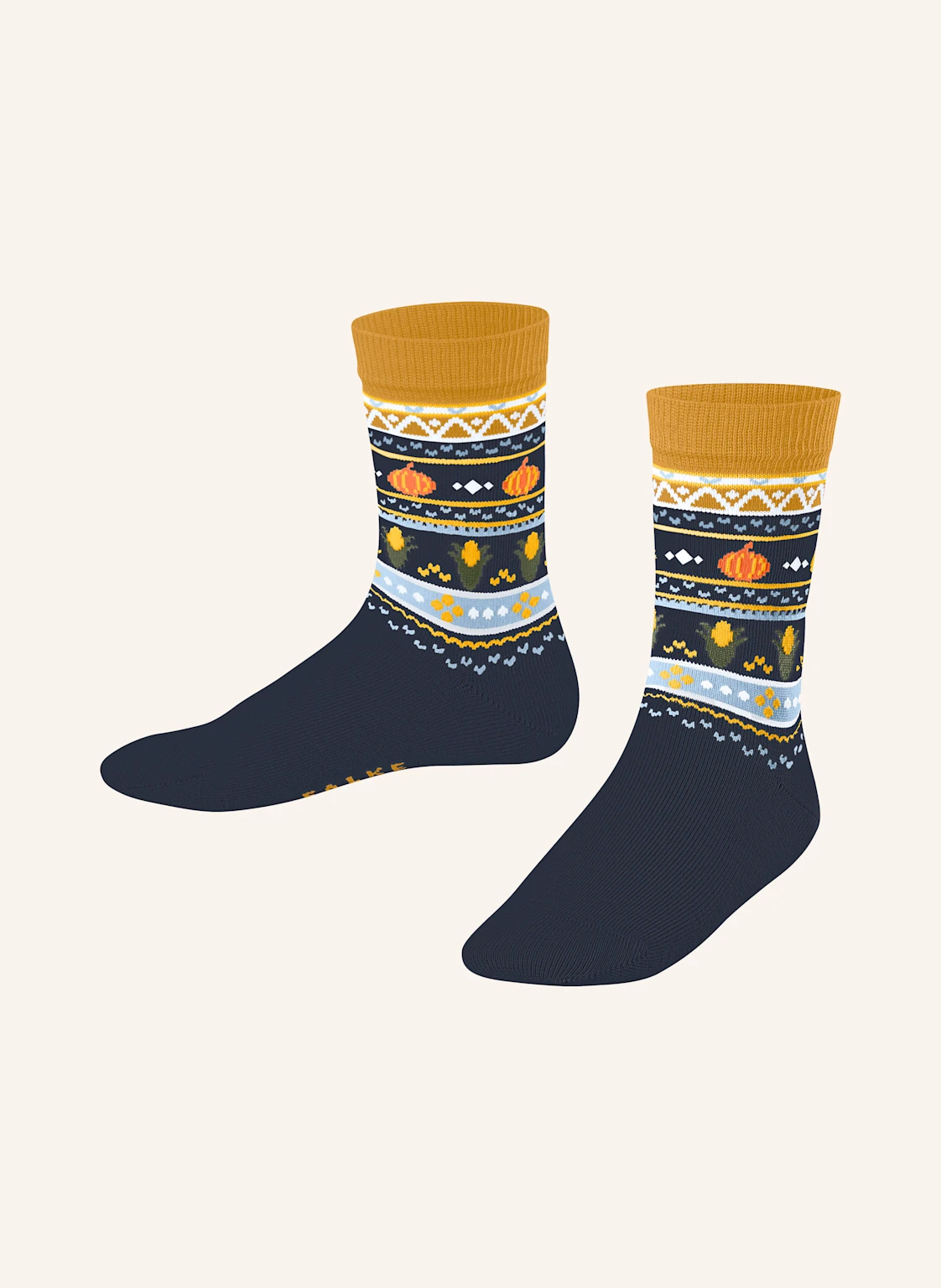 FALKE Socken PUMPKIN FAIR ISLE