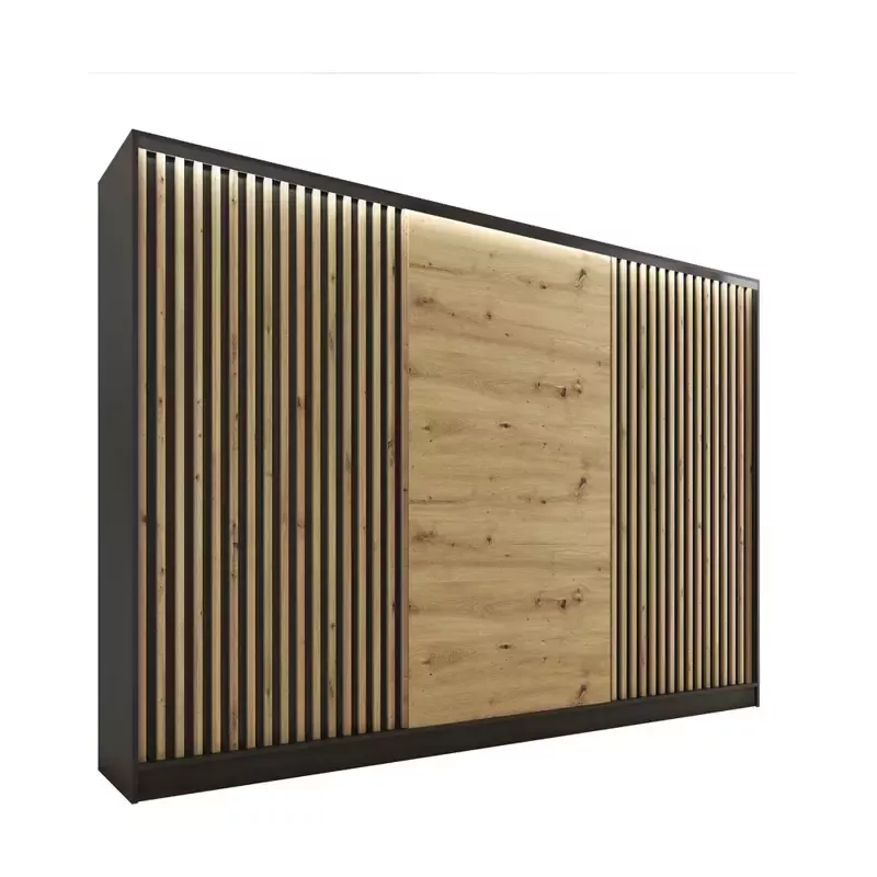 Szafa przesuwna z lamelami 280 cm LOFT artisan