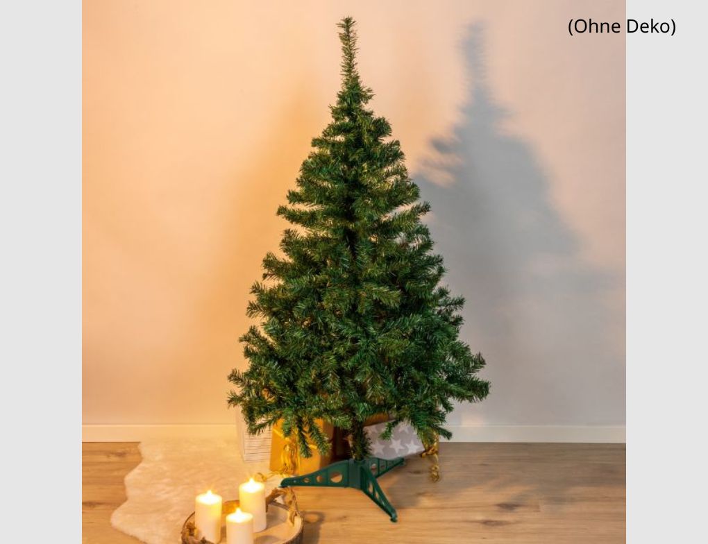 Künstlicher Weihnachtsbaum Grün 150 cm mit Kunststoffständer