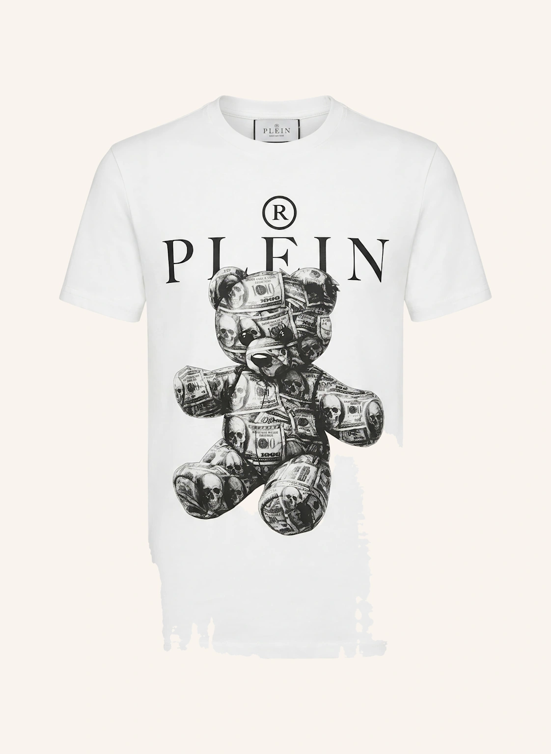 PHILIPP PLEIN Kurzarm-Rundhals-T-Shirt SKULL