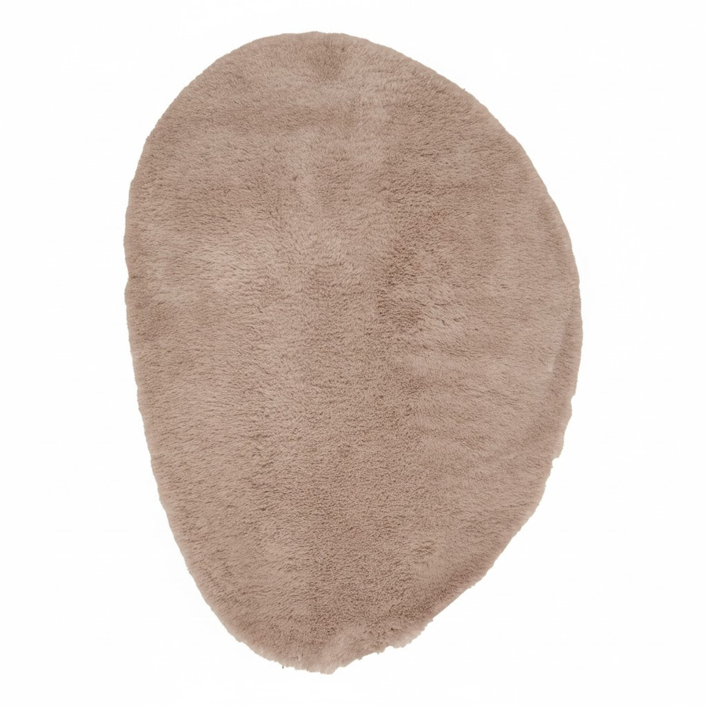 Interieur05 organisch vloerkleed Furr - bruin - 290 x 200 cm