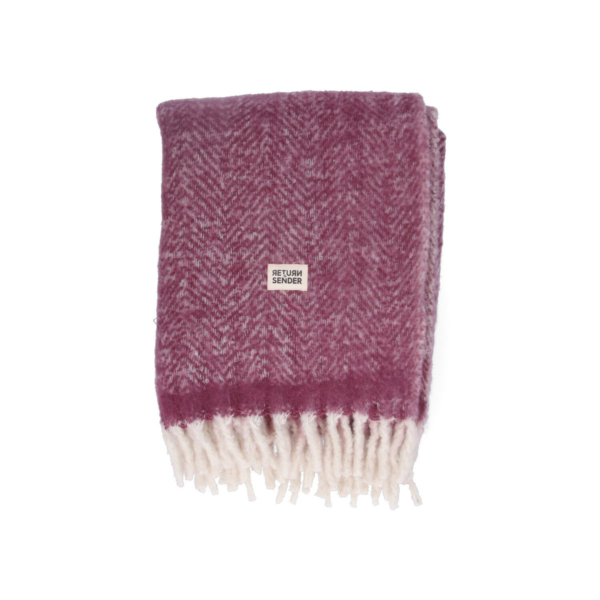 Return to Sender Plaid zacht 130 x 170 cm Aubergine