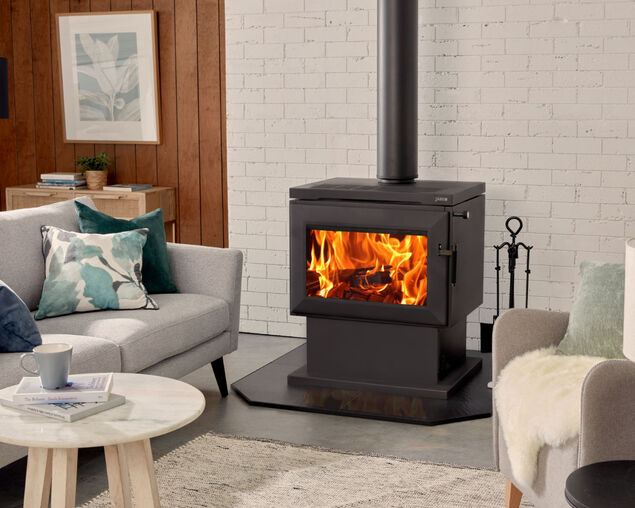 Saxon Mahogany Freestanding Wood Heater