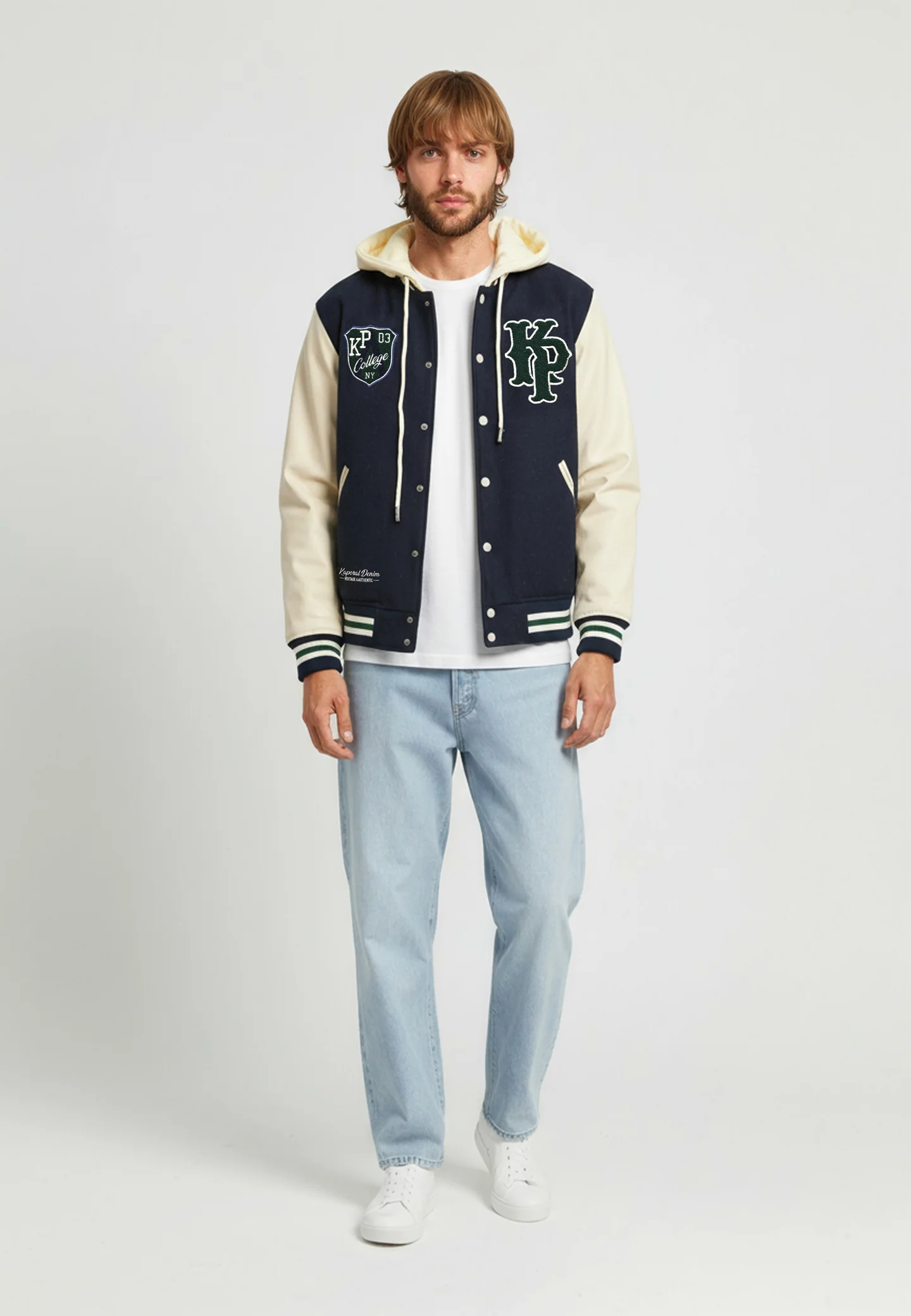 Veste bleu marine en laine KIGOMA