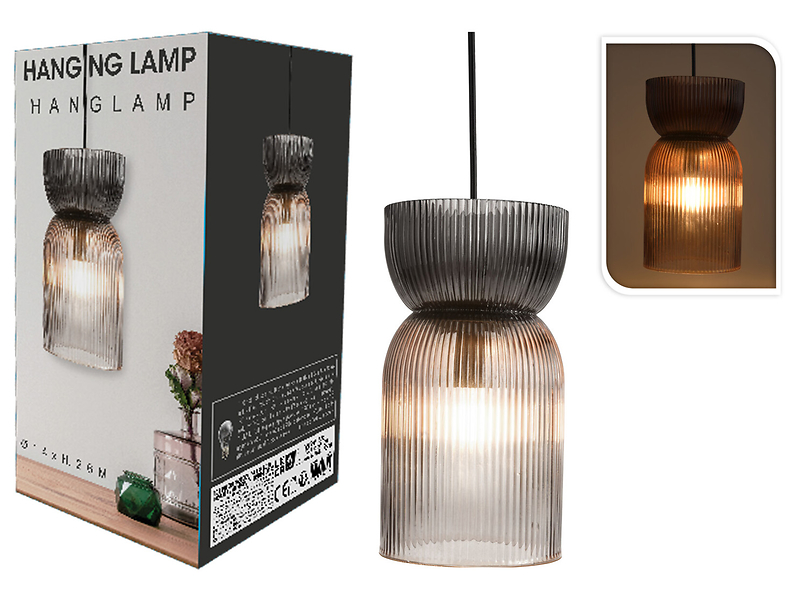 Lampa wisząca Glass szklana czarna